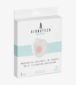 Airnatech Mascarilla Higiénica Lavable Rosa (5 unidades)