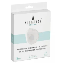 Airnatech Mascarilla Higiénica Lavable Blanca (5 unidades)