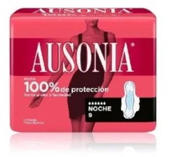 Ausonia Compresas Air Dry Noche Alas