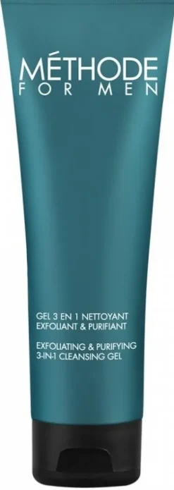 JEANNE PIAUBERT MÉTHODE FOR MEN GEL 3 EN 1 NETTOYANT EXFOLIANT & PURIFIANT