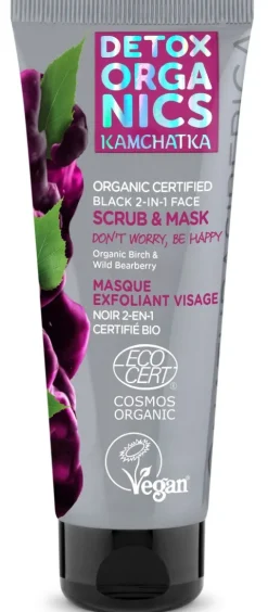NATURA SIBERICA DETOX EXFOLIANTE Y MASCARILLA NEGRA 2 EN 1