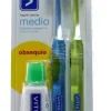 Vitis Pack 2 Cepillos Dentales Medios + Pasta Dentífrica Blanqueadora